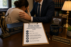 What to Do If a Loved One Is Arrested for a Felony in NC